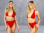 Bali Bay: High Waist Bikini | Red